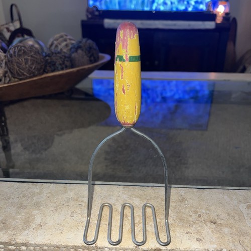 Vintage manual potato masher - vintage,