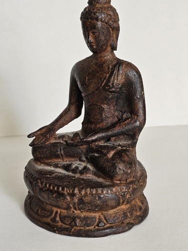 Antique thai bronze buddha - bronze,