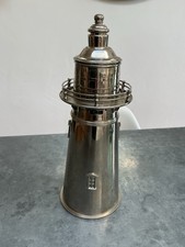 Vintage Lighthouse Cocktail Shaker Silver plated - Authentic Models
