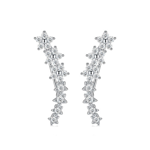 925 sterling silver moissanite - silver,