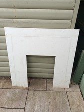 Pre Owned Marble Fireplace Back Panel and Hearth Fireplace Surround