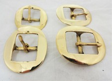 Lot of 4 Solid Brass Cart