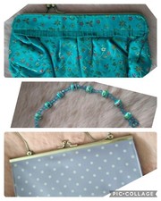 TWO Clutch Bags & Bead Strap