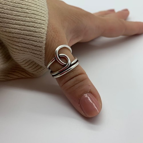 Knot thumb ring 925 sterling - thumb,