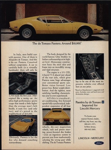 1972 tomaso pantera yellow - 1972,