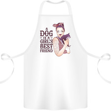 A Dog Is a Girl's Best Friend Chihuahua Cotton Apron 100% Organic