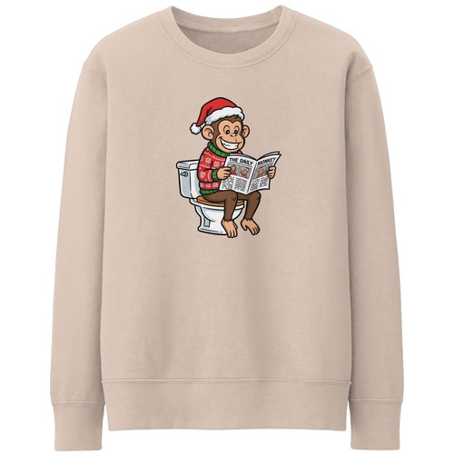 Funny monkey christmas - monkey,
