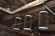 Pendant Ceiling Light Circolo Black 3 Light with Built-in LED Lamps 54212-3BK