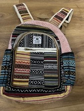 All Natural Handmade Multi Pocket Large Laptop Sleeve Travel Backpack Unisex Hem