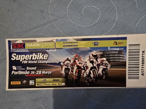 Moto race ticket 2010 - gp,