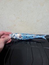 Bordallo Pinheiro Sardine Sardinha Elena Cat Fish Design Blue