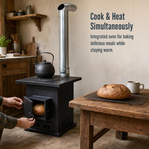 Indoor wood stove for - wood, heating