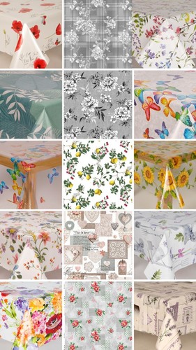 Autumn wipe clean tablecloth - clean,