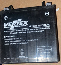 Vertex VP20CH-4 Sealed AGM Motorcycle/Powersport Battery 12V, 18Ah - USED