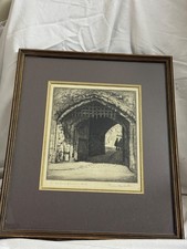 Terence Henry Lambert - Antique Drypoint Engraving In the Tower of London 75/250