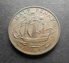 1965 Half Penny - Queen