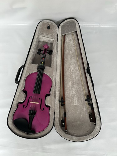 Pink student violin - student, 1/2