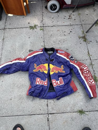 Red bull leather jacket - red, xl