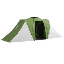 3-Room Camping Shelter Family Tent: 2-Bedroom and Living Area, 2000mm Waterproof