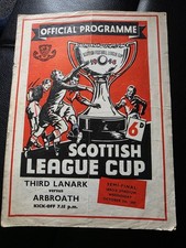Third Lanark V Arbroath 7th October 1959 Scottish Cup Semi Final Centre Fold L10