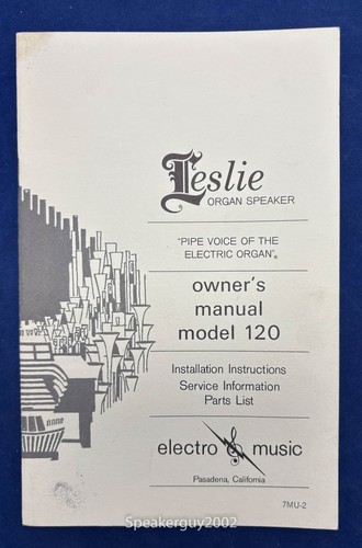 Original leslie speaker model - speaker,