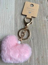 Fluffy soft pink heart shaped