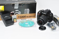 Nikon D3300 24mp Digital SLR with 18-55 II Lens 19 Shutter Count 16GB Card