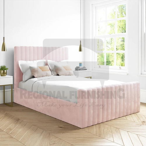 Winged panel ottoman bed - panel, frame