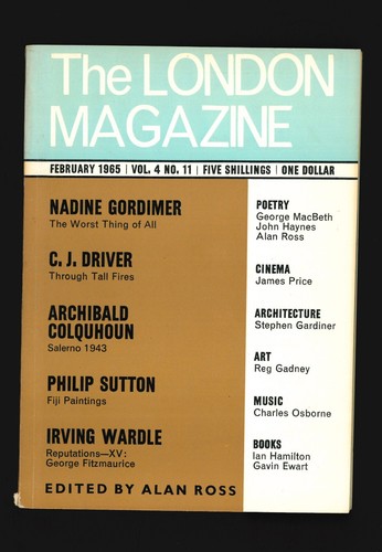 The london magazine back - the,