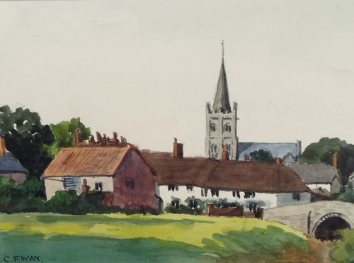 Original watercolour sidbury - original, watercolour,'sidbury