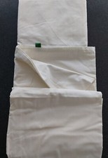 Superking Bedding Cream Duvet Cover & Fitted Sheet Set Easycare Hotel Green ID 