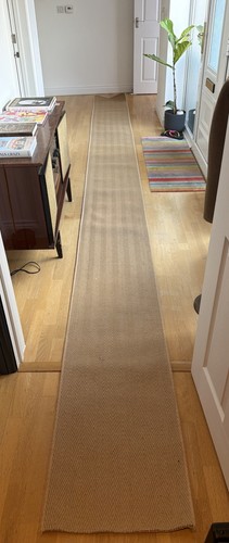 Jute herringbone stair runner