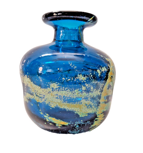 Signed mdina glass vase - signed,