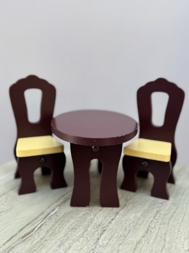 Wooden dolls play table and - wooden,