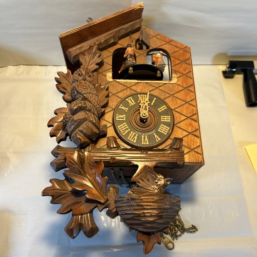 Cuckoo clock german edelweiss - clock,