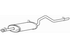 Rear Exhaust Silencer Back Box for Suzuki Grand Vitara RHW 2.0 (2002-2006)