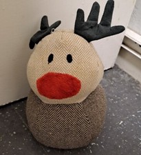 Kirkton House Reindeer Door Stop 8" Christmas Novelty Fun