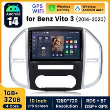 Android14 10.1'' For Mercedes Vito W447 2014-20 CarPlay GPS Sat Nav Radio Stereo