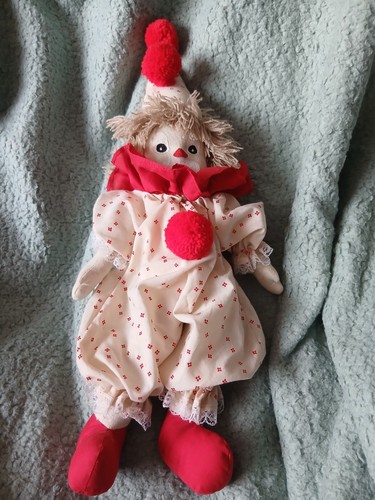 Vintage clown doll made - vintage,