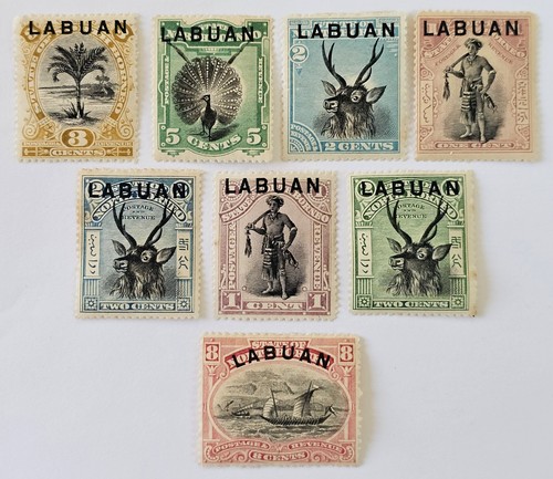 Labuan classics 1894 lot of - labuan,