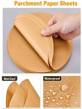 100PCS Round Parchment Paper 8