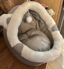 Cat Bed Cave Pet Bed with Toy