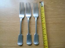 3 Vintage Fiddle Pattern Forks in Nevada Silver