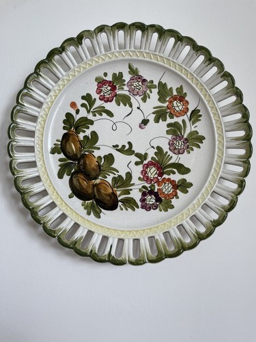 Vintage italian ceramic plate - vintage,