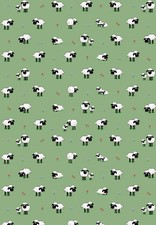 Fluffy Flock sheep tea towel