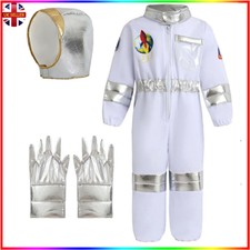 Kids Astronaut Costume NASA Space Suit Boys Girls Book Week Cosplay Outfit 4-12Y