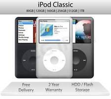 iPod Classic | 120 160 256 512GB 1TB | Grey / Silver / Black | 2 Year Warranty