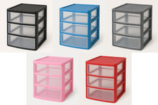 3 Drawer Plastic Storage Tower