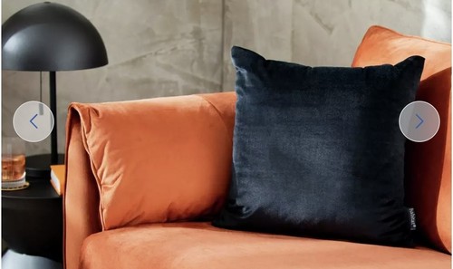 Habitat velvet cushion - 2,