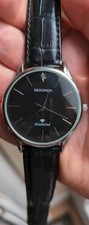 Mens black leather sekonda - mens,